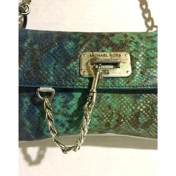 Michael kors Capra snakeskin shoulder handbag - Picture 5 of 9